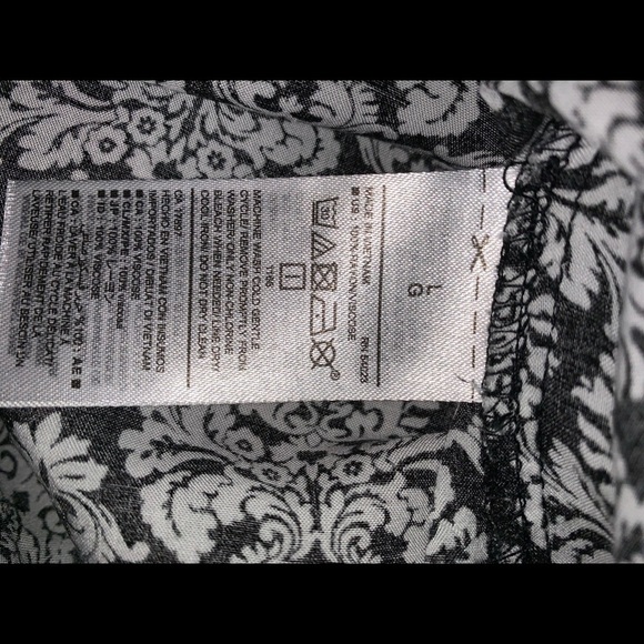 3/20🌟Old Navy black and white tunic style top large - Picture 4 of 5